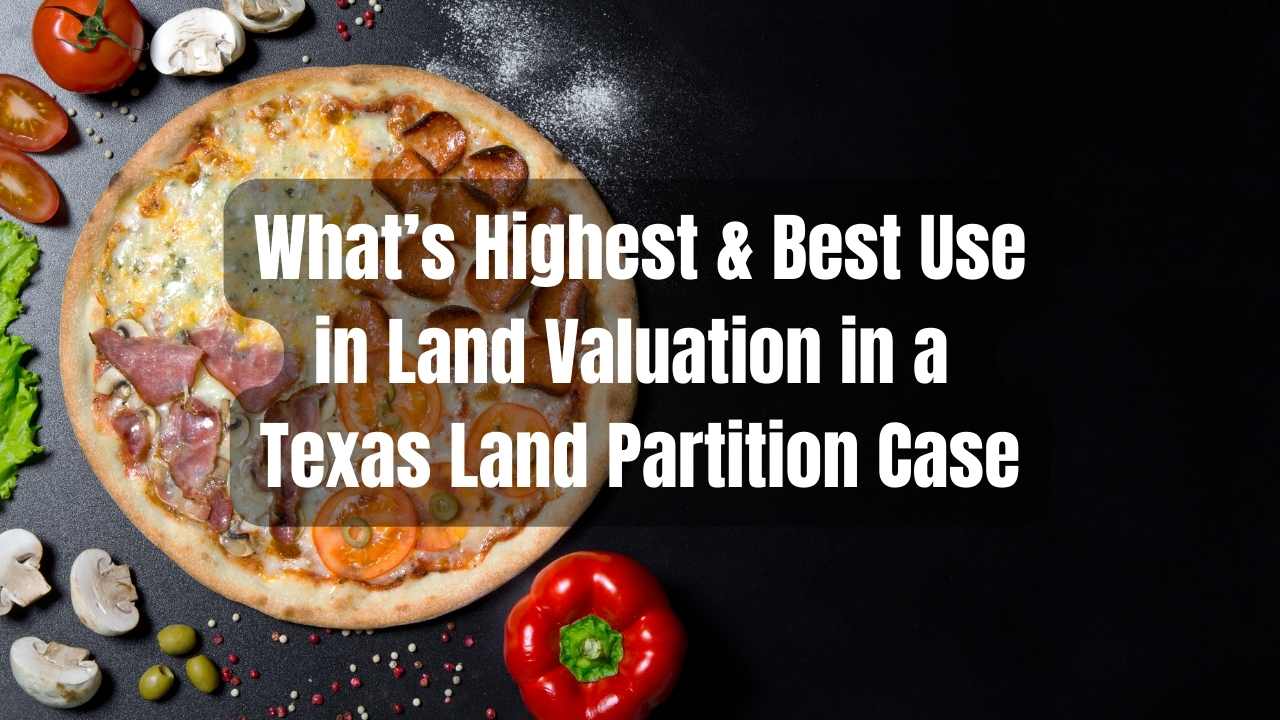 Highest and Best Use in Land Partition Valuation